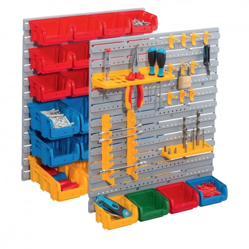 SET 43 - nekonečná stěna s držáky a zásobníky