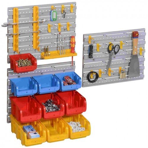 SET 31 - nekonečná stěna s držáky a zásobníky